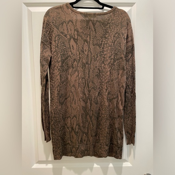 BCBGMaxAzria Snake Print Sweater Dress - Size XS - Picture 2 of 3